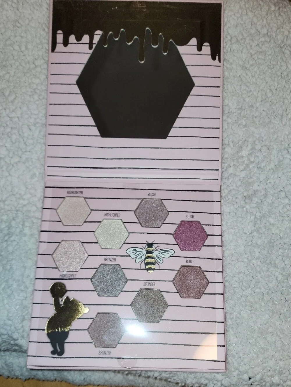 Disney Winnie the Pooh Complexion Palette - Pink with Gold Accents